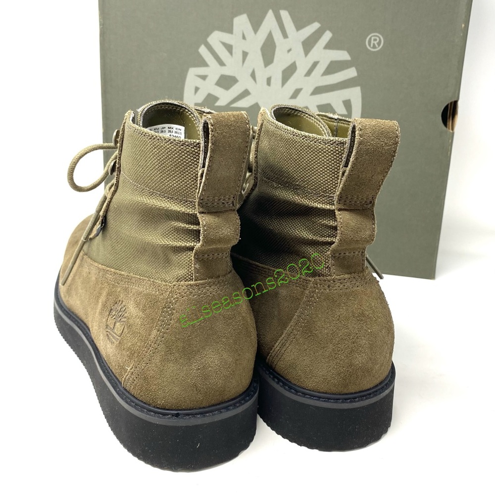 Timberland 6”Prm Vibram WP Mid Men Boot Green Sued - Picture 7 of 12